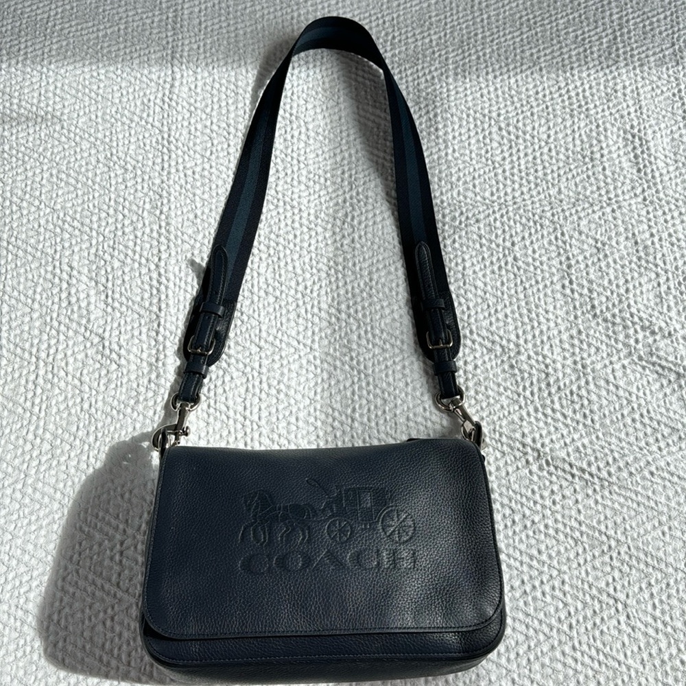 Coach Blue Leather Crossbody Bag